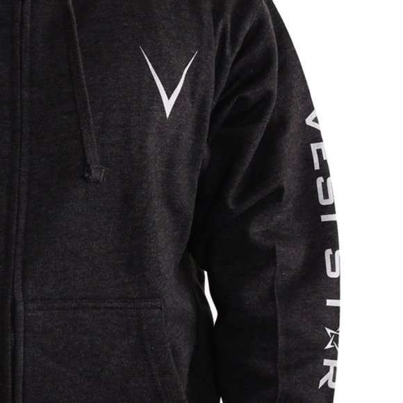 Vesi Star Cotton Hoodie, Zipper, Front Pockets - Picture 3 of 4